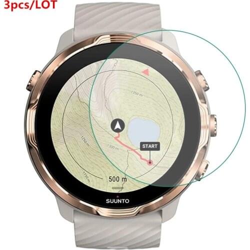 3PCS Tempered Glass Protective Film Clear Guard Protection For Suunto 7 Sport Watch Smartwatch Display Screen Protector Cover
