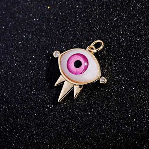 Womens Fashion Multi-Style Gold Color Micro Pave Necklace Pendant DIY Accessories Various Geometric Patterns 2021