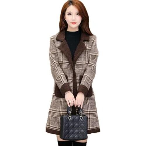 ZXRYXGS Women's Plaid Coats