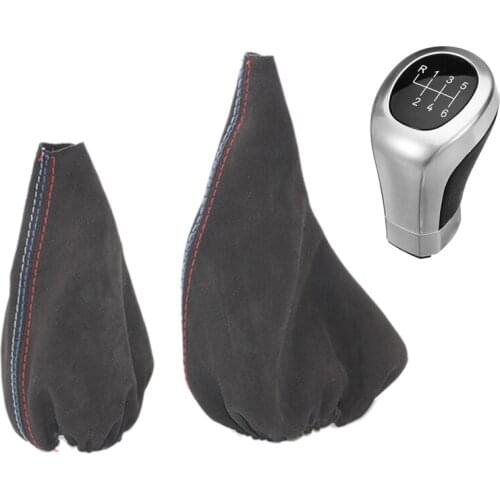 3Pcs Car Gear Shift Knob Handbrake Boot Cover for BMW- 3 Series E30 E34 E36 E46 M3 Z3