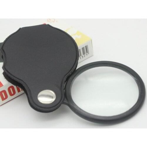 5pcs 5 Times Lens Children Educational Loupe Pocket Ultra-thin Portable Magnifier Toy Gift Reading Handheld Magnifying Glass