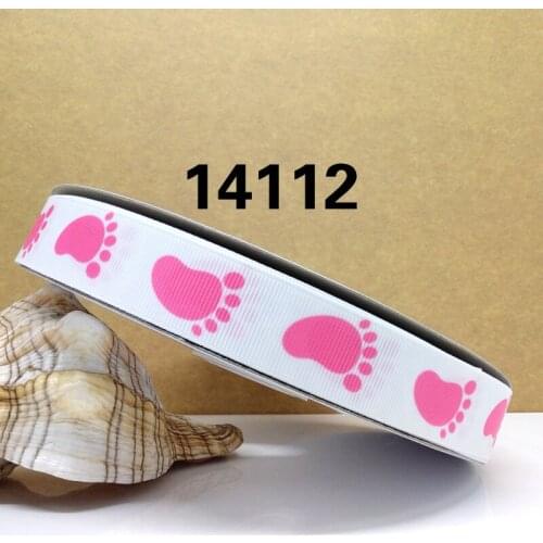 Free shipping 50 yard cartoon printed grosgrain ribbon 14112