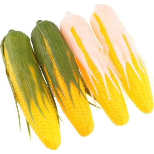 Gresorth 4 PCS Fake Green & White Corn Artificial Vegetable Home Party Kitchen Decoration