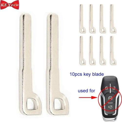 KEYECU 10pcs for Ford Edge Explorer F-150 Fusion Mustang for Lincoln MKC MKZ Emergency Key Blade M3N-A2C31243300 M3N-A2C31243800