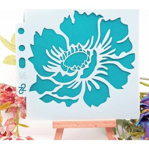 13*14 stamen Cover templat scrapbook stencils spray plastic mold shield DIY cake hollow Embellishment printing lace ruler