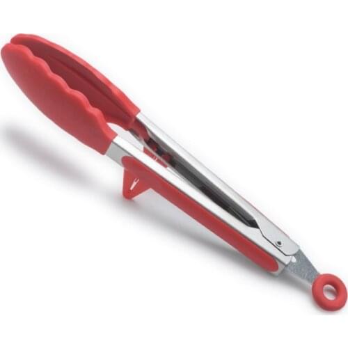 Kitchen Tools Grill Food Tong Kitchen Tongs Stainless Steel Silicone Non-slip Cooking Clip Clamp BBQ Salad Tools