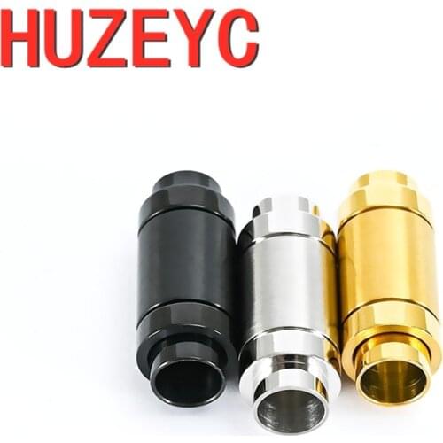 20pcs/Lot Stainless Steel 6mm Hole Magnetic Clasps Jewelry Making Leather Bracelet Metal Magnet Buckle Connectors Accessories