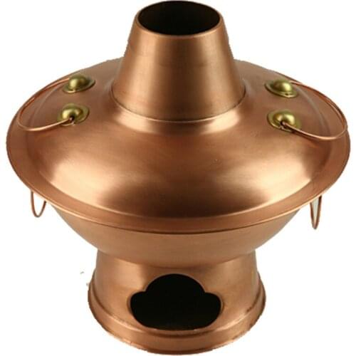 Chinese Style Charcoal Copper Hot Pot Copper Pot Thickened Old-Fashioned Pure Copper Hot Pot Stove Hot Pot