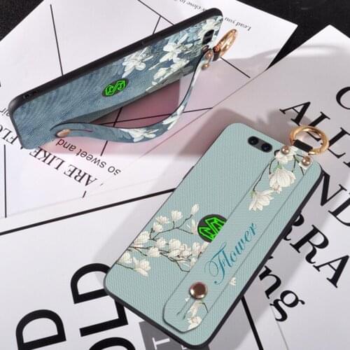Flowers Soft Silicone Case For Xiaomi Black Shark 2 3 Pro TPU Wrist Strap Cover For Xiaomi Black Shark Helo