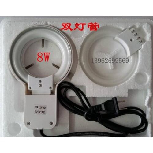 New 8W White Color LED Illuminated Ring Lamp Circular Fluorescent Lamp Ring Light Microscope Light Tube for Stereo Microscope