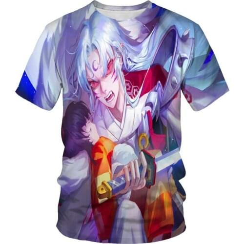 Summer new style 3DT shirt men and women street print short-sleeved fashion funny color T-shirt ○Collar colorful T-shirt