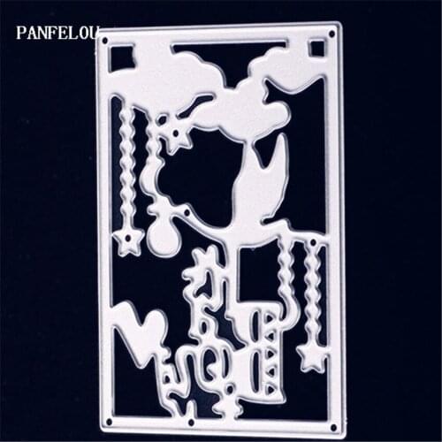 PANFELOU Metal craft Draw the crane paper die cutting dies for Scrapbooking/DIY Easter wedding Halloween cards