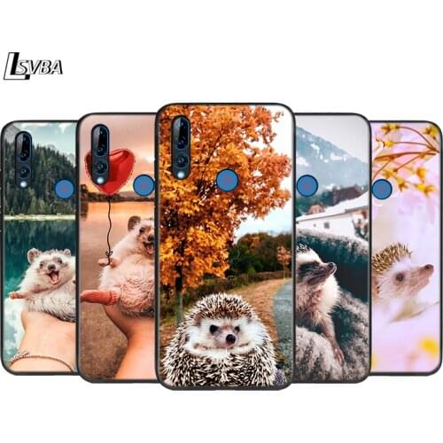 Silicone Cover Cute Hedgehog Outing For Honor 9 9X Lite 9S 9A 9C 8 8A Prime 8X MAX 20 30 7A 7C Pro Plus Phone Case