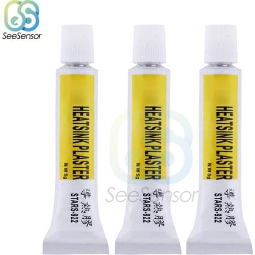 3pcs 5g STARS-922 Heatsink Plaster Thermal Grease Adhesive Cooling Paste Strong Adhesive Compound Glue For Heat Sink