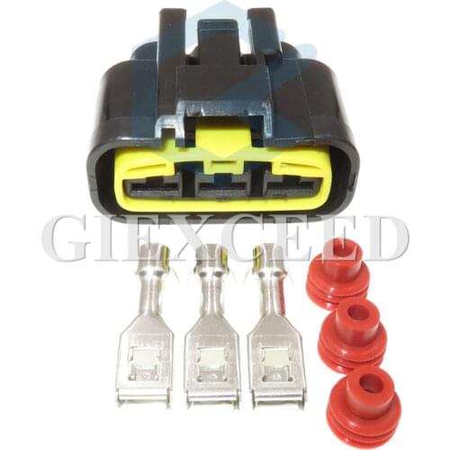 2 Sets 3Pin QLW-A-B3F-B Female Motorcycle Connector Socket For Can-Am Arctic Cat Polaris Sea-Doo Ski-Doo Triumph Yamaha Kawasaki