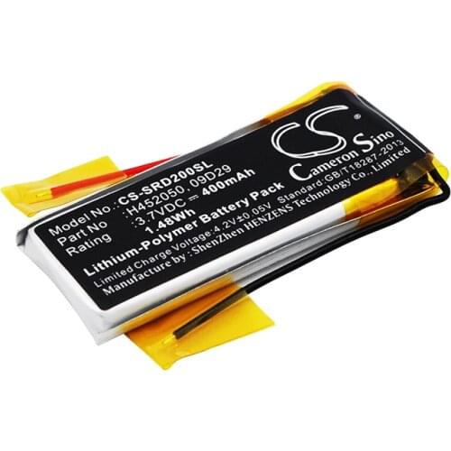 Cameron Sino 400mah battery for CARDO Q2 rider Solo for SCALA RIDER Rider TeamSet Pro Solo 09D29 H452050