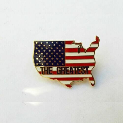 US America Army Flag Map Matal Pin Uniform Badge The Greatest Brooch Military armyshop2008