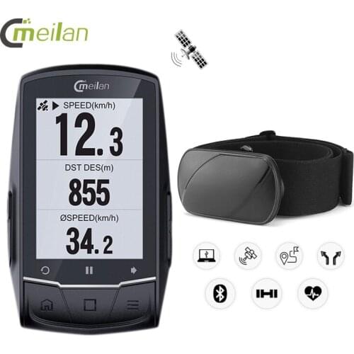 GPS Bicycle Computer Speedometer Candence Heart Rate Wireless Bike Computer Gps Navigation 2.6" Bluetooth 4.0 Cycle Computer