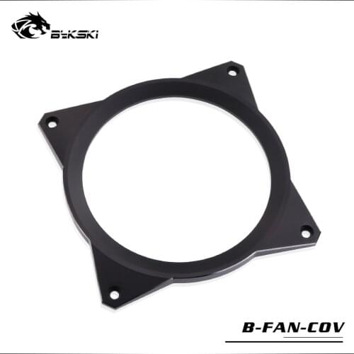 Bykski 12cm X 12cm Fan Metal Cover Water Cooling Accessories Cooler use for 12cm Fans size 120*120*6.6mm aluminum fan cover