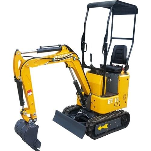 1 ton household hydraulic crawler mini excavator with rotary track rubber mini digger