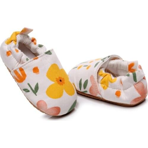 Baby Boys Girls Sneakers Soft Sole Infant Newborn First Walkers Floral Print Toddler Cribster 0-18M