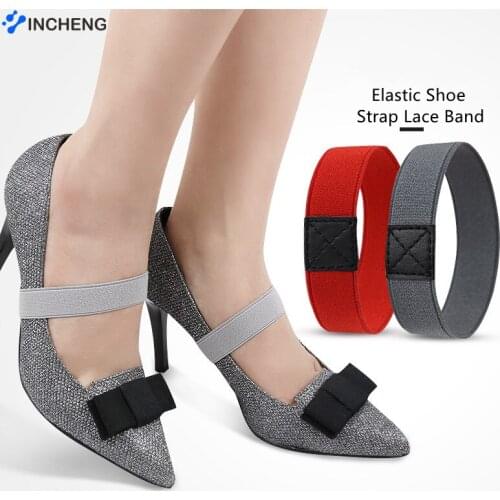 INCHENG Elastic Shoe Strap Lace Band for Holding Loose High Heels Shoes Anti Drop Heel Shoelace Fixing Loose String Straps Laze
