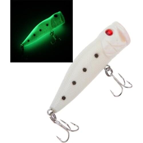 Artificial Bait Fishing Lure with Two Triangle Hook Catfish Snakehead Bass Floating Hard Bait