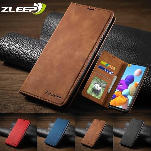 Leather Case For Samsung A51 A71 A21S A31 A01 A11 A41 A32 A42 A50 A70 A80 A90 A40 A30 A20 A10 S E A6 A7 A8 J4 J6 Plus 2018 Cover