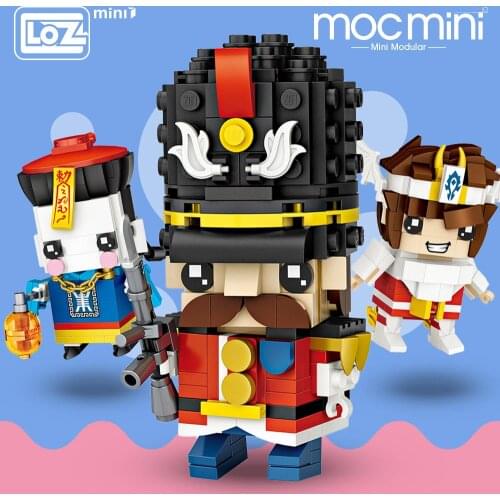 LOZ Mini Blocks Zombie Soldier Warrior Goddess Model Building Kits Arm Brick Figures Single Moc Building Blocks Hero Headz Toys