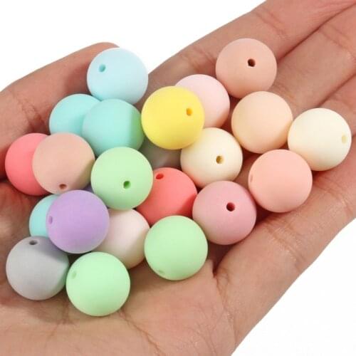 Dull Polish Matte Colorful Acrylic Beads 6 8 10 12 14 16mm Round Loose Spacer Beads for Jewelry Making Diy Bracelets Necklace