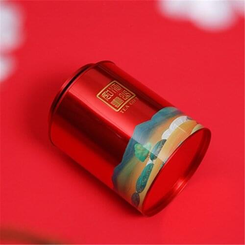 Mini Metal Tea Tin Cover Tea Storage Container Portable Tea Can Universal Home Candy Spices Can