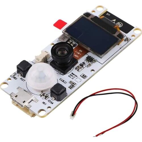 ESP32 Camera Module Fisheye Lens T-Camera 0.96 Inch OLED ESP32 WROVER PSRAM Camera Module ESP32-WROVER-B OV2640 Fisheye