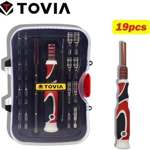TOVIA T4/5/6/7 Screwdriver Set Electrician Screw Driver Anti-slip Handle Repair Hand Tool Kit