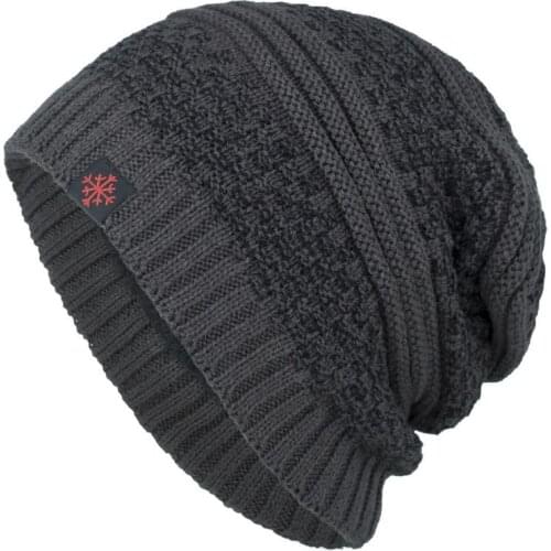 New Winter Warm Knit Hat Men and Women Cotton Hat Stripes Plus Velvet Thick Hat High Quality Men Bones Winter