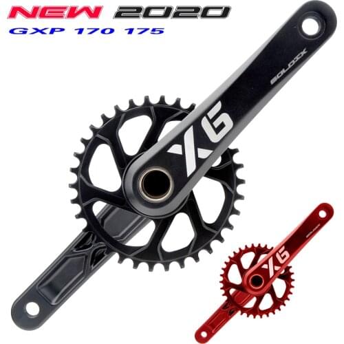 Fahrrad kurbel new goldix MTB Bike GXP Kurbel Aluminium Legierung Mit Boden Kurbel 170 175 crank platte rot 32 T 34 T 36 T 38 T