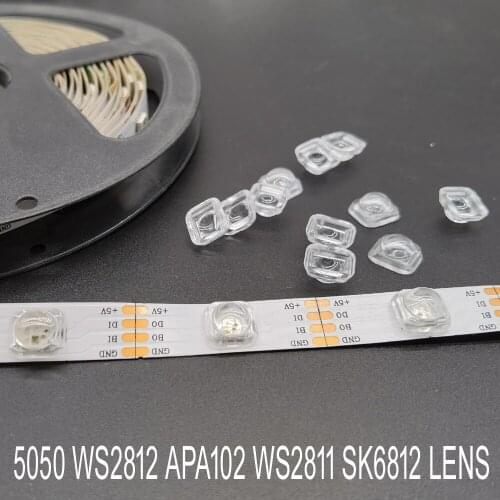 Lens For 5050 LED WS2812 APA102 WS2811 SK6812 30 60 90 120 Degree Angle Lens