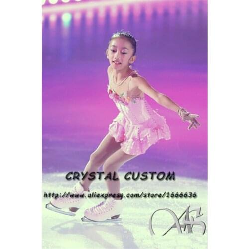 Crystal Custom Figure Skating Dresses Girls New Brand Ice Skating Dresses For Competition DR4511