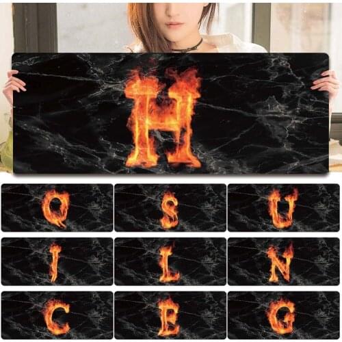 Anti-slip Mouse Pad Large Gaming Mouse Pad Cool Letter Computer Mouse Pad for Office Home New Soft Desk Mat Table PC Pad
