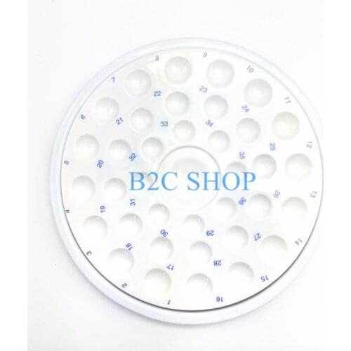 Dental Lab Porcelain Mixing Watering Plate Wet Tray 36 Slot Ceramic Palette