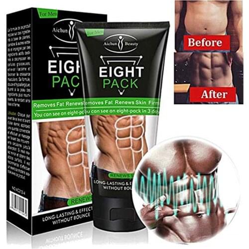 170g Eight Pack For Men Stronger Muscle Cream Waist Torso Smooth Lines Press Fitness Belly Burning Muscle Fat Remove Weight Loss