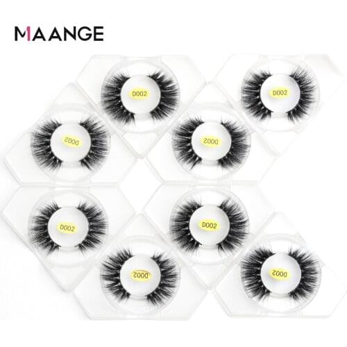 MAANGE 8 Pairs 3D Mink Eyelashes Natural False Eyelashes Lashes Soft Fake Eyelashes Extension Fake Lashes Makeup Tool Wholesale