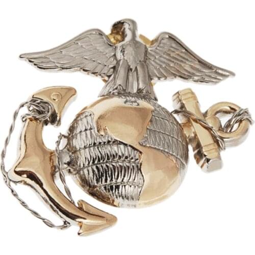 US MARINE CORPS USMC UNIFORMS INSIGNIA CAP EAGLE BADGE HAT LAPEL METAL PIN COCKADE