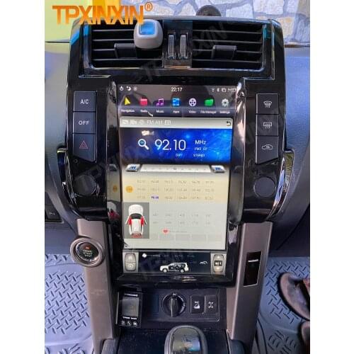 Carplay Tesla 128G Radio Bluetooth Android For Toyota Land Cruiser Prado 150 2010 2011 2012 2013 GPS Player Auto Audio Head Unit