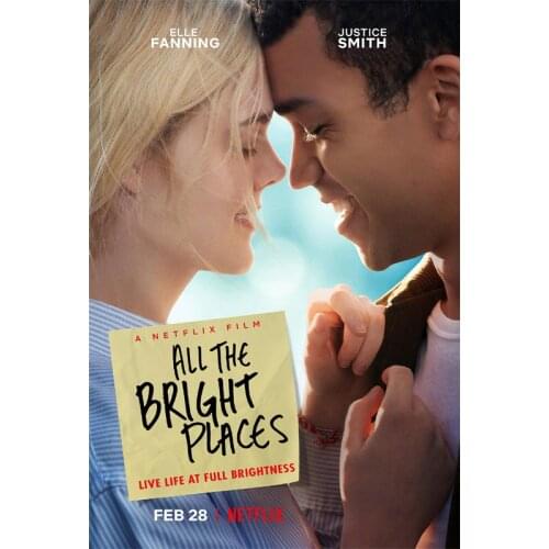 D0857 All the Bright Places Movie Silk Fabric Poster Art Decor Indoor Painting Gift