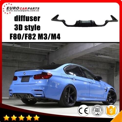 M3 diffuser carbon fiber fit for F80/F82 M3/M4 to 3D style carbon fiber diffuser for F80 F82 M3 M4 diffuser