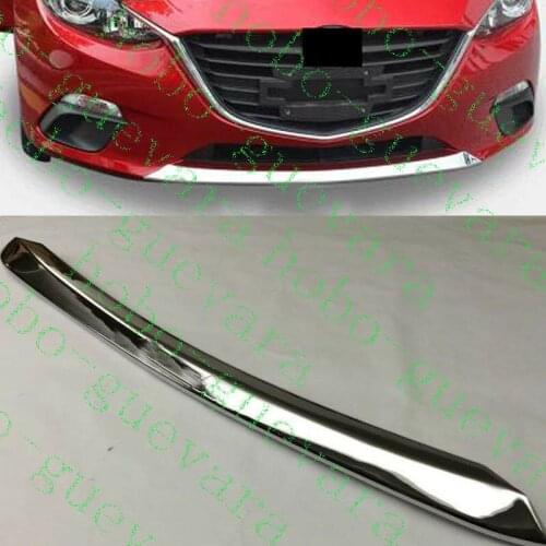 Fit For Mazda 3 AXELA 2014 2015 2016 Car Silvery ABS Front Bumper Lip Decorative Trim 1pcs