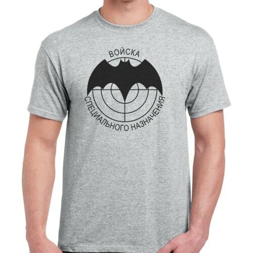 Spetsnaz T-Shirt Russian Soviet Special Forces Short Casual men clothing