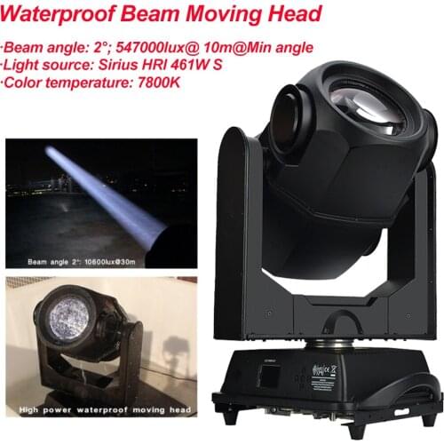 Disco Light 461W Waterproof Super Beam Moving Head Light Sirius Light DMX 512 Source Outdoors Stage Sound DJ Party Lighting