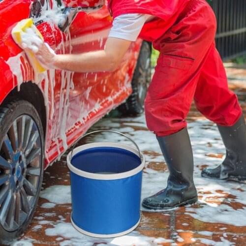 Portable Water Bucket Foldable Outdoor Travel Camping Hiking Fishing Water Storage Container Drinking Picnic Barrel