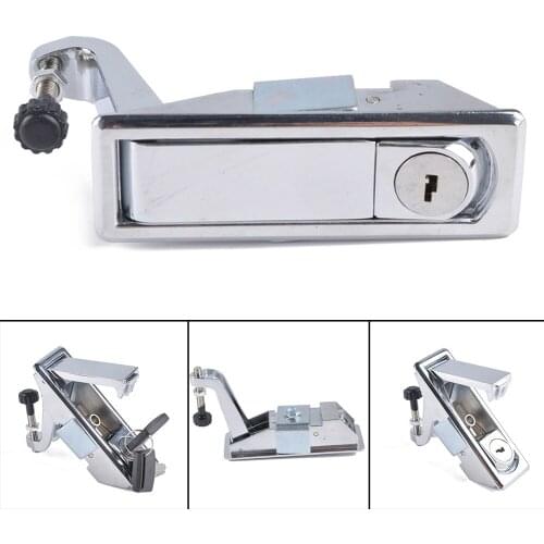 Chrome Alloy Adjustable Lever Hand Operated Compression Latch with 2 Keys Car Accessories Adeeing Alloy Compression Latch